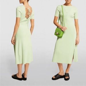 NWT Maje Tie Back MIDI Short Sleeve Dress
